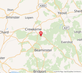 Map of South Perrott, EnglandEngland