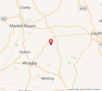 Map of South Willingham, EnglandEngland