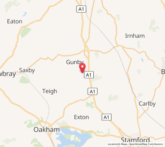 Map of South Witham, EnglandEngland