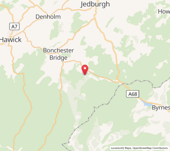 Map of Southdean, ScotlandScotland