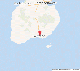 Map of Southend, ScotlandScotland