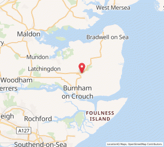 Map of Southminster, EnglandEngland