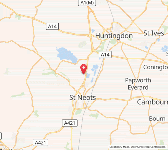 Map of Southoe, EnglandEngland