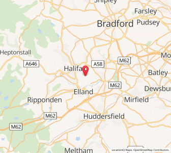 Map of Southowram, EnglandEngland