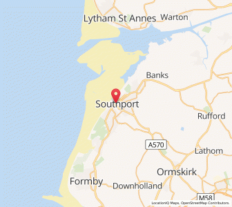 Map of Southport, EnglandEngland
