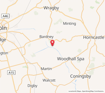 Map of Southrey, EnglandEngland