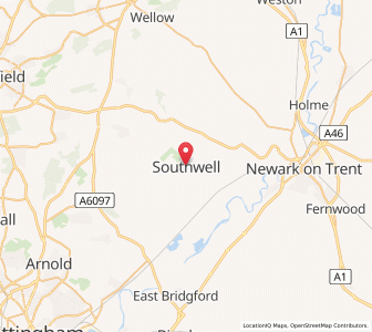 Map of Southwell, EnglandEngland