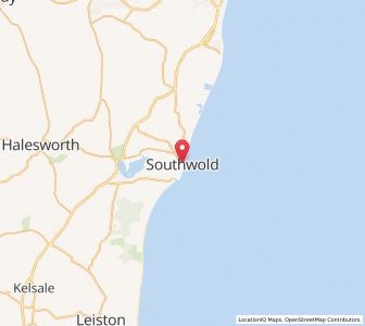 Map of Southwold, EnglandEngland