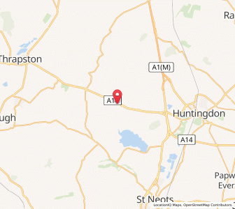 Map of Spaldwick, EnglandEngland