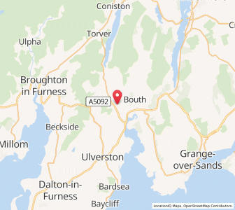 Map of Spark Bridge, EnglandEngland