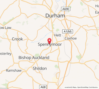 Map of Spennymoor, EnglandEngland