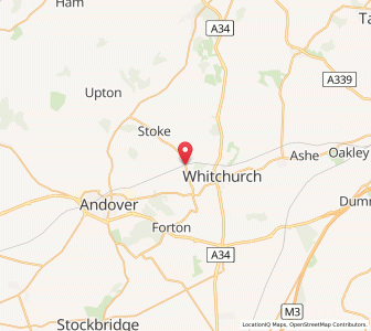 Map of St Mary Bourne, EnglandEngland