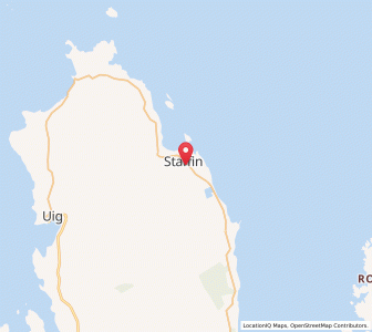 Map of Staffin, ScotlandScotland