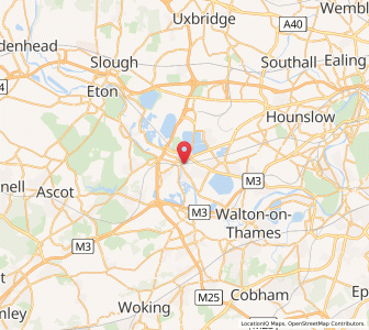 Map of Staines, EnglandEngland