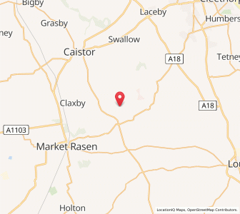 Map of Stainton le Vale, EnglandEngland