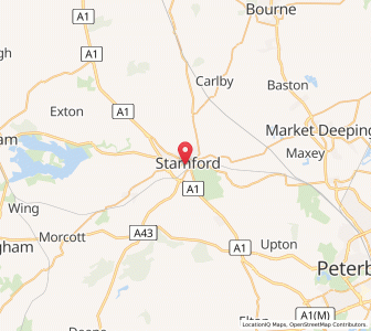 Map of Stamford, EnglandEngland