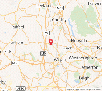 Map of Standish, EnglandEngland