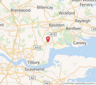 Map of Stanford-le-Hope, EnglandEngland