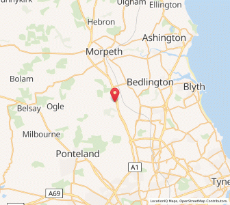Map of Stannington, EnglandEngland