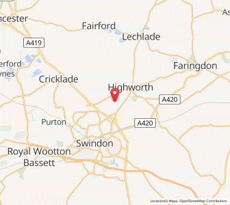 Map of Stanton Fitzwarren, EnglandEngland