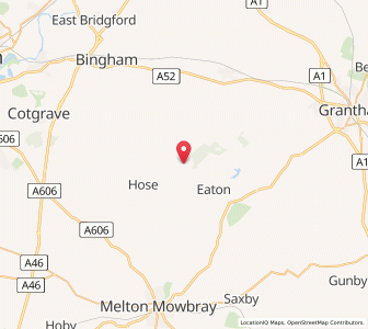 Map of Stathern, EnglandEngland