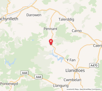 Map of Staylittle, WalesWales