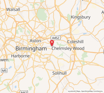 Map of Stechford, EnglandEngland