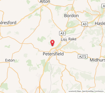 Map of Steep, EnglandEngland