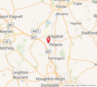 Map of Steppingley, EnglandEngland