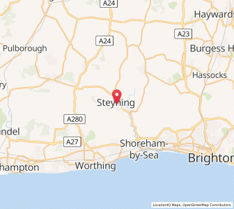 Map of Steyning, EnglandEngland