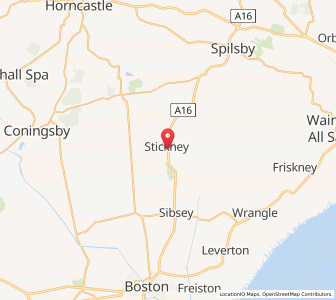 Map of Stickney, EnglandEngland