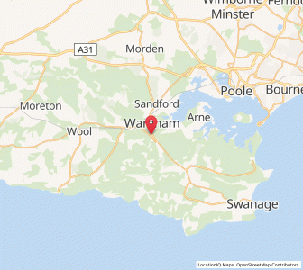 Map of Stoborough, EnglandEngland