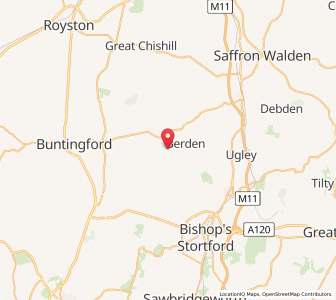 Map of Stocking Pelham, EnglandEngland