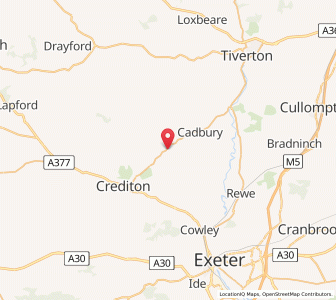 Map of Stockleigh Pomeroy, EnglandEngland