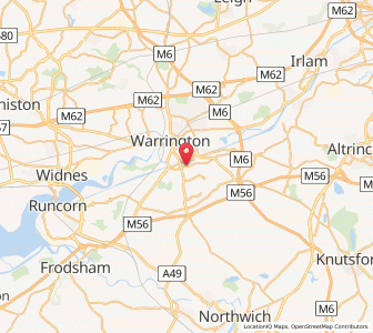 Map of Stockton Heath, EnglandEngland