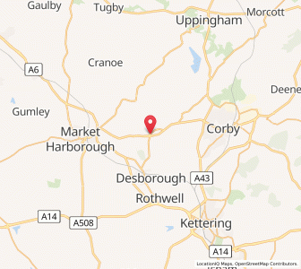 Map of Stoke Albany, EnglandEngland