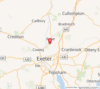 Map of Stoke Canon, EnglandEngland
