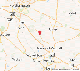 Map of Stoke Goldington, EnglandEngland