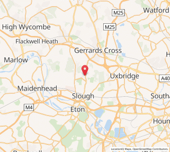 Map of Stoke Poges, EnglandEngland