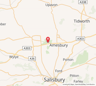 Map of Stonehenge, England