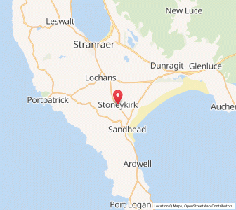 Map of Stoneykirk, ScotlandScotland