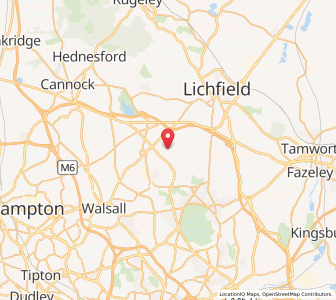 Map of Stonnall, EnglandEngland