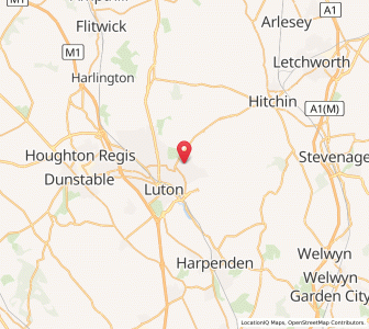 Map of Stopsley, EnglandEngland