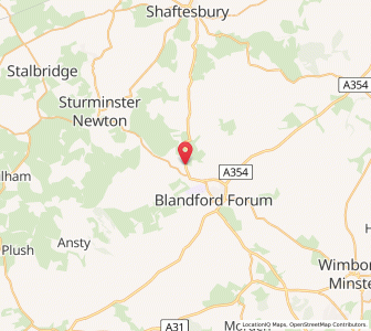 Map of Stourpaine, EnglandEngland