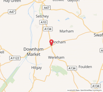 Map of Stradsett, EnglandEngland