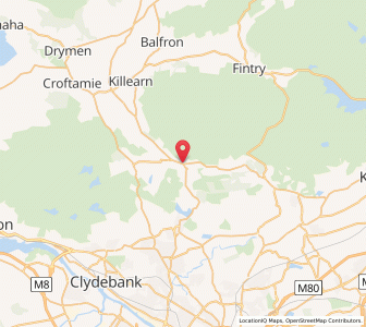 Map of Strathblane, ScotlandScotland