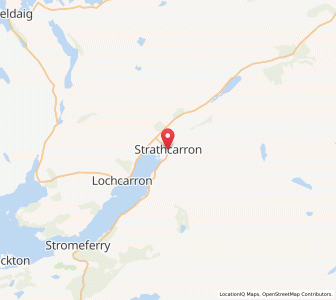 Map of Strathcarron, ScotlandScotland