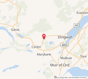 Map of Strathpeffer, ScotlandScotland