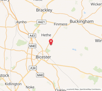 Map of Stratton Audley, EnglandEngland