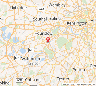 Map of Strawberry Hill, EnglandEngland
